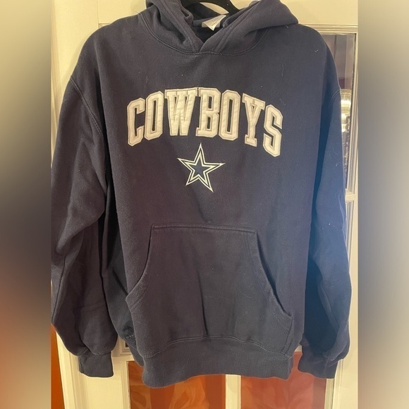 Cowboys Authentic Hoodie Large - Picture 2 of 5